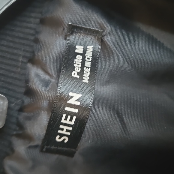 SHEIN Black and White Faux Fur Coat - Picture 2 of 4